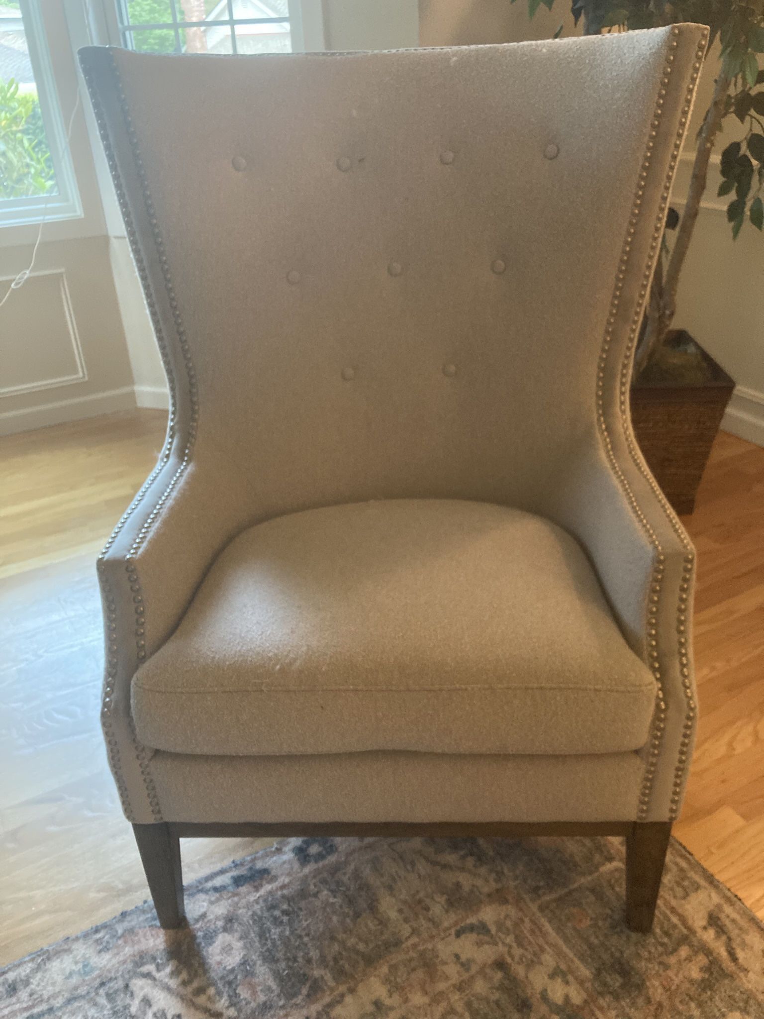 Upholstered Wingback Chair
