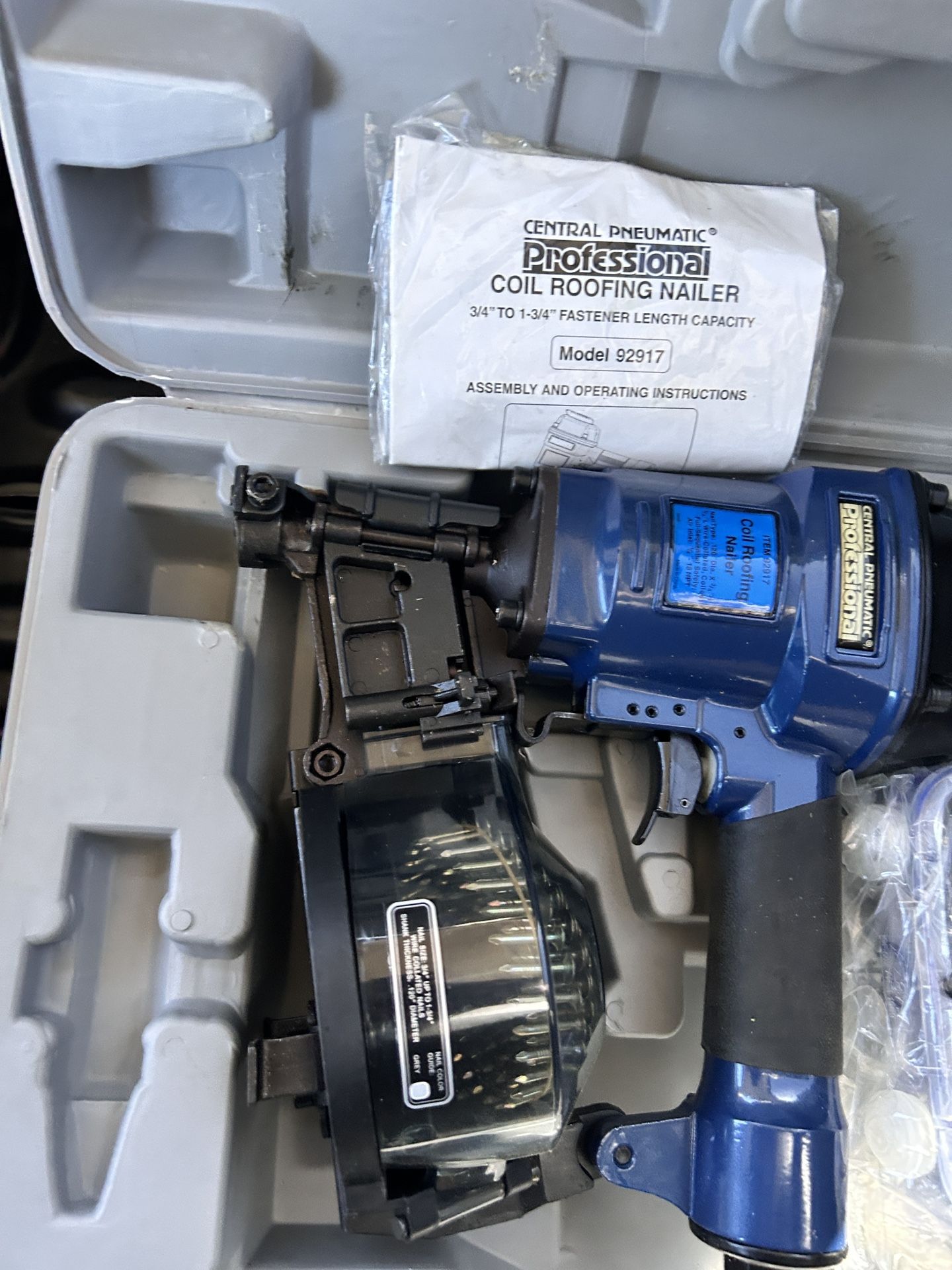 Air Nailers - Coil Roofing Nailer, Finish Nailer Kit, Palm Nailer, Air Staple and Brad Nailer