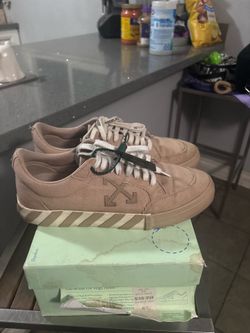 Off White Vulc Lows Bone B
