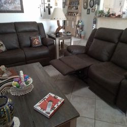 Brand New  2 Loveseat Recliners For Sale $1800.00 For Both.  (contact info removed) Ask For Lois.