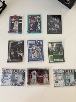 NBA Topps Cards Lot of 9 ant Shai Tatum Kyrie Tatum Haliburton