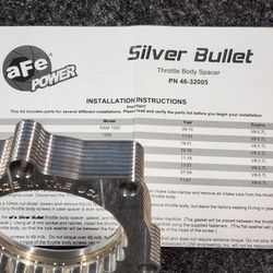 Silver Bullet throttle body spacer Thumbnail
