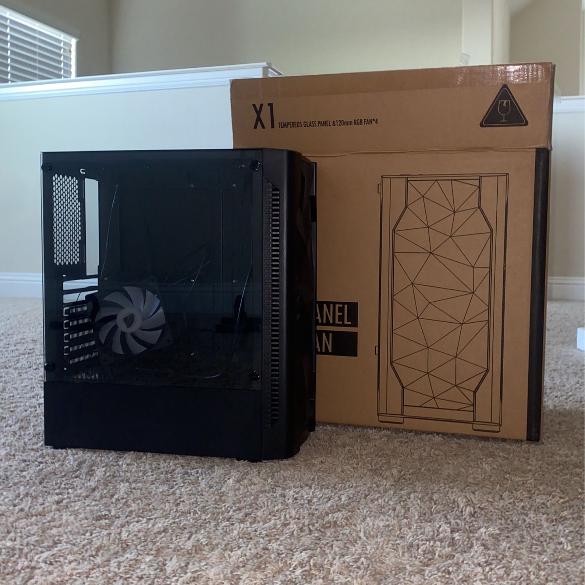 Inland X1 Tempered Glass ATX Mid-Tower Computer Case - Black