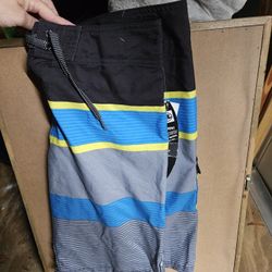 New Tag Mens Swim Trunks Sz 32