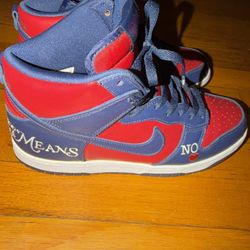 Nike Dunk High “No Means No” Size 9