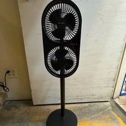 2 Air Ports Oscillating Fan, New