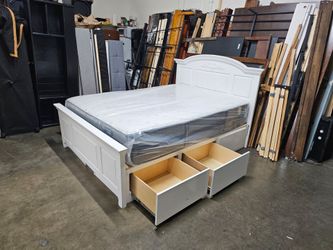 Queen bed and mattress