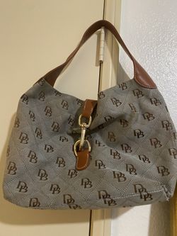 Dooney & Bourke Purse Satchel Handbag Signature Jacquard Logo