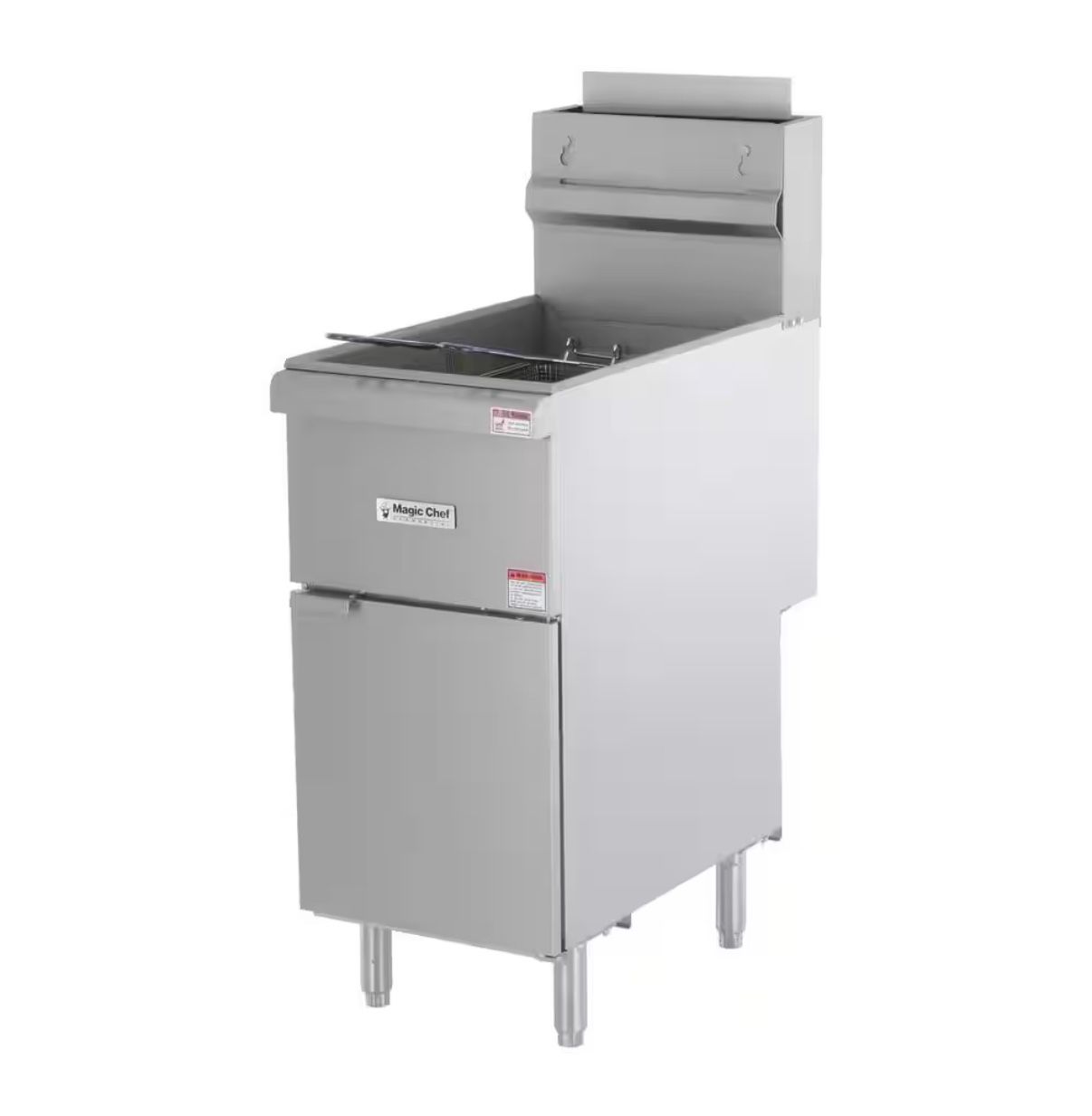Magic Chef 35 Qt. 50 lb. Stainless Steel Commercial Propane Gas Fryer - 120,000 BTU