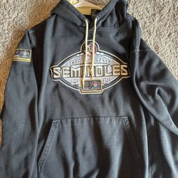 Florida State, Seminoles, hoodie, sweatshirt, black, Rose Bowl, Embroidered, rare 2015