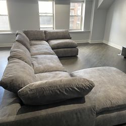 Cloud Couch Sectional Dark Gray