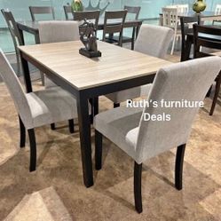 Beautiful 5-Pc Forana Dining Set 
