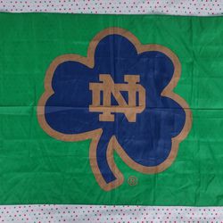 Notre Dame Fighting Irish Shamrock 3x5 Banner Flag