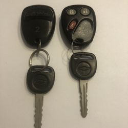 2 OEM GM Chevy Key Fobs