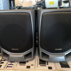AIWA Stereo System Speakers Pair SX-NA10 