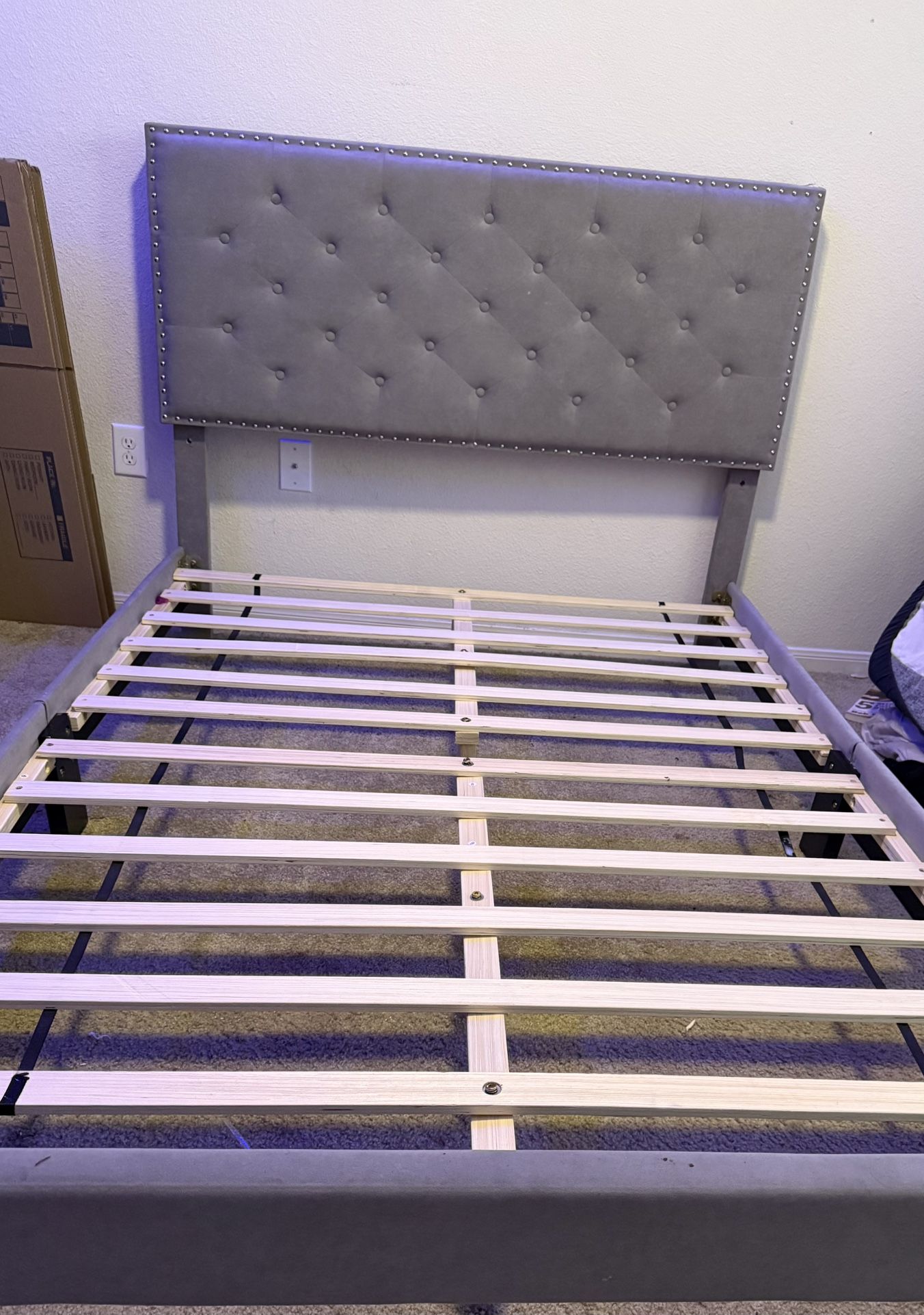 Full Size bed frame & mattress