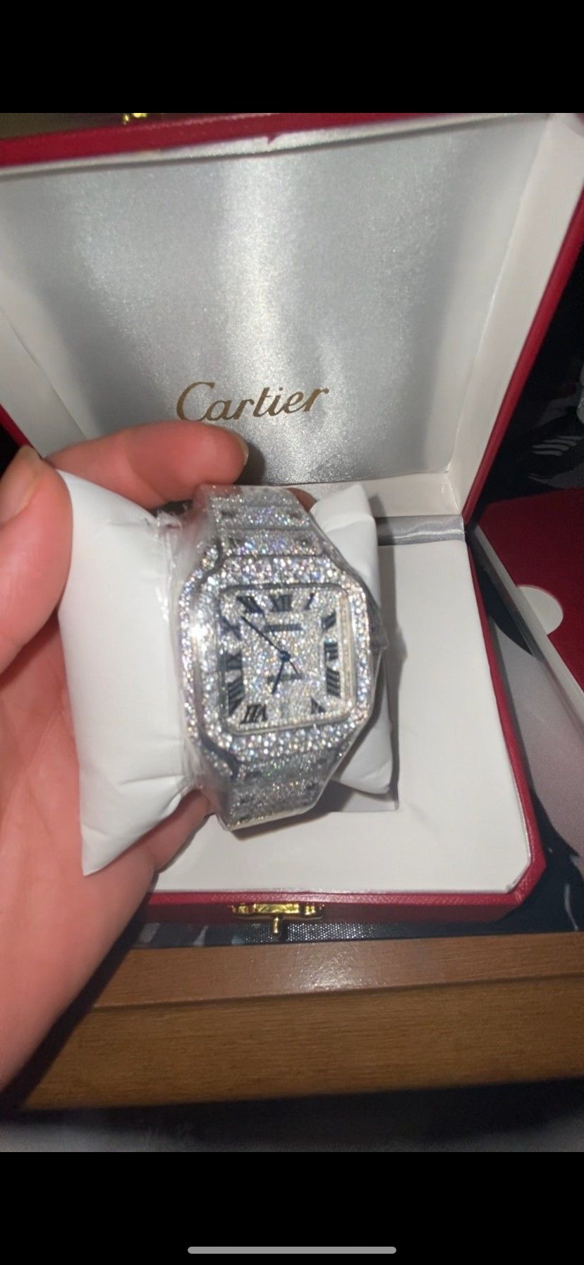 Cartier Moissanite Watch