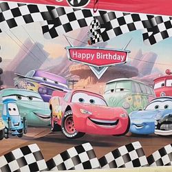 Disney Cars Birthday Backdrop 