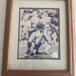 Troy Aikman Autograph Photo