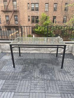 Outdoor Glass Table – $250 – Great for Patio or Rooftop
