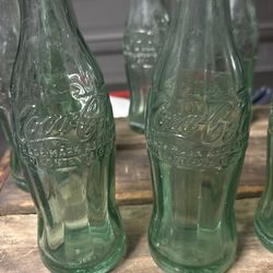 1920s 1930s coka cola glass bottles