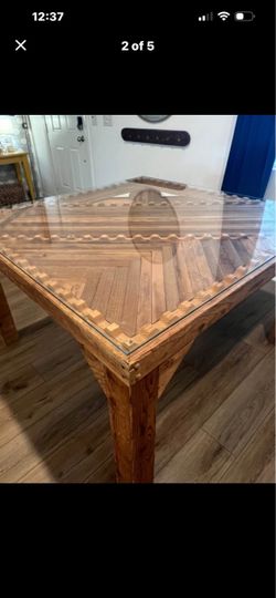 Selling Table, work out pole, two outside chairs