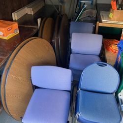26 Conference Chairs And 6 4ft Round Tables