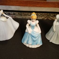 Cinderella porcelain figurines - All 3 For $18.00