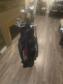 GOLF CLUBS WITH BAG (10 CLUBS SET)