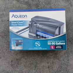 Aqueon SmartClean Power Filter with EcoRenew Filter Cartridge, 400 Gallons