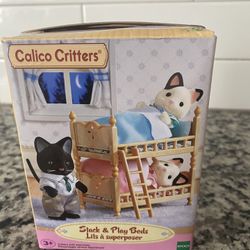 Toy Calico Critters, Doll House Furniture and Décor, Bunk Beds