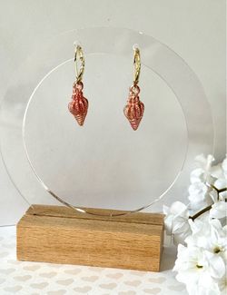 Pink Sea Shell Earrings