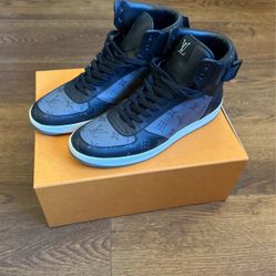 LOUIS VUITTON LEATHER TRIM EMBELLISHMENT SNEAKERS SIZE 12 | New with Box