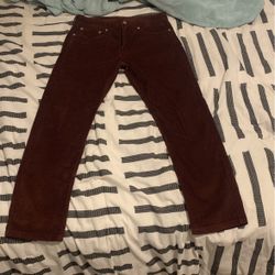 levi’s 502 cords red