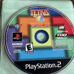 Tetris worlds playstation 2 video game no box just disc works