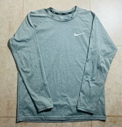 Nike Long Sleeve Dri-FIT Crew Neck Shirt - Heather Sage