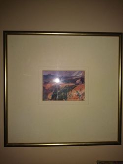 18" x18" Southwest Watercolor Postcard