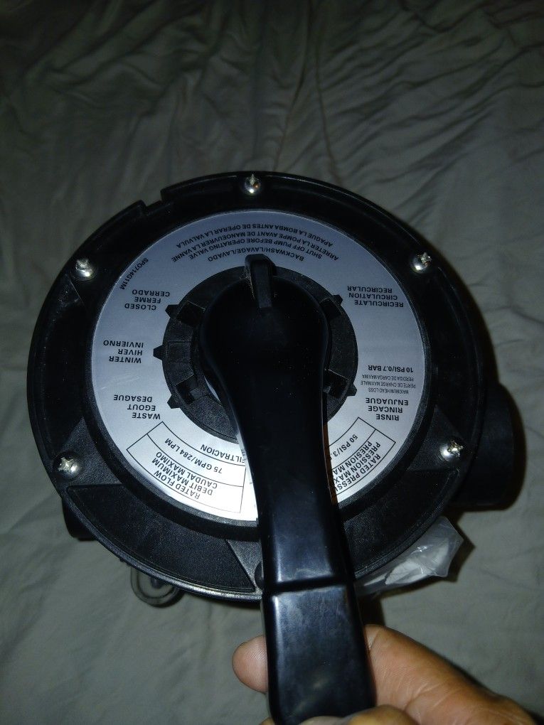 SAND FILTER BACKWASH VALVE.