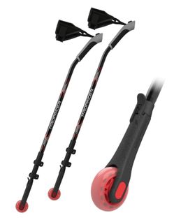Walking Poles for Seniors – Auto-Stop Wheel for Steady, Sure-Footed Walking   New