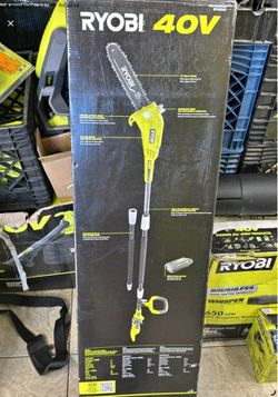 Ryobi 40v pole saw tool only