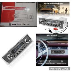 Bluetooth Retro Radio for Classic Vehicles:
