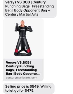 New BOB SELF Defense Dummy