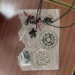 MTB Mechanical Brake Kit - 160 Mm - Ready To Use - Includes box three Brake Levers - Comes Ready To Bolt On