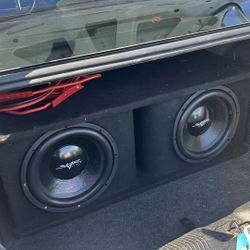2 12” Skar With Ported Box And Amp