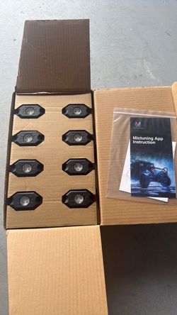 MICTUNING 8 pack RGB  rock lights