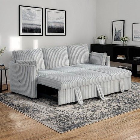 New Sleeper Sectional Couch! USB A-C Charging Ports! Includes Free Delivery 🚚!