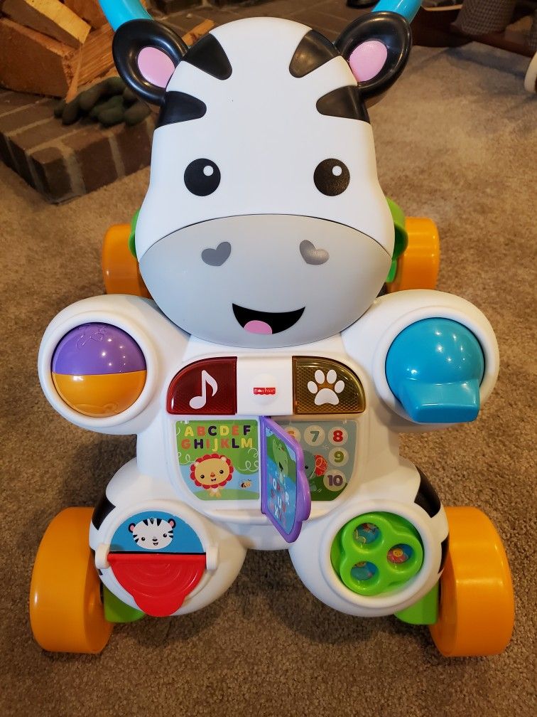 Fisher-Price Learn with Me Zebra Walker - Lightly Used 