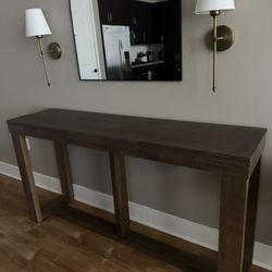 Rustic Entryway Console Table