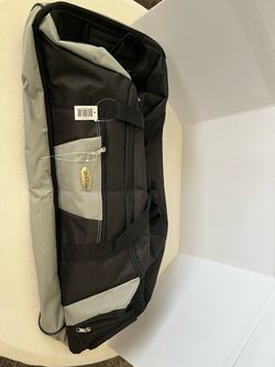 Large Black and Gray Duffel Bag