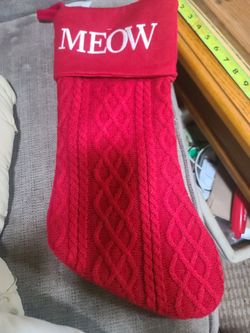 Cat Christmas stocking
